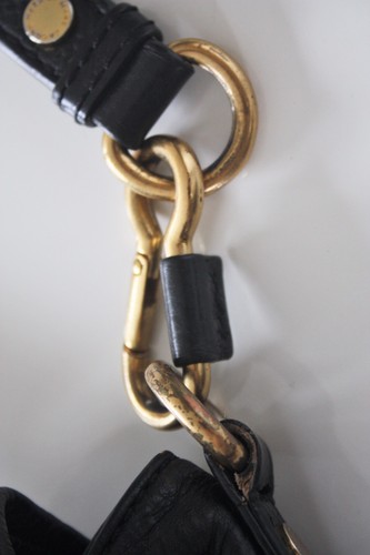 MARC By MARC JACOBS TOO HOT TO HANDLE SMALL BAG Black Leather Crossbody Satchel - Picture 6 of 12