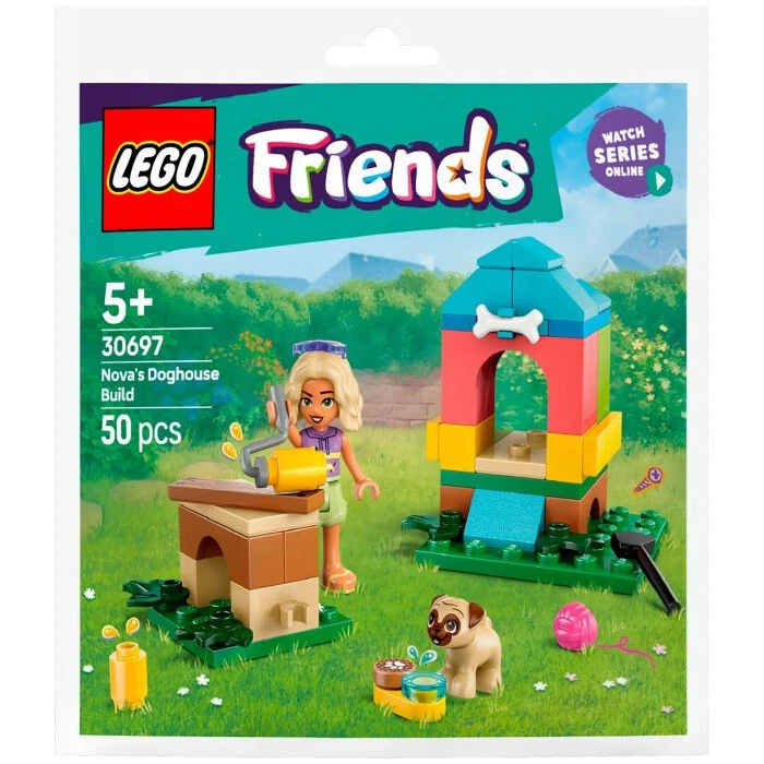 Бумажный пакет для сборки собачьей будки LEGO Friends Nova 30697 (ЗАПЕЧАТАННЫЙ)