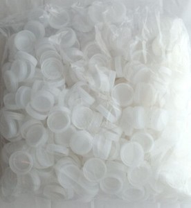 Large Lot Multipurpose Clear Plastic Water Bottle Caps Arts Crafts Hobbies 14oz