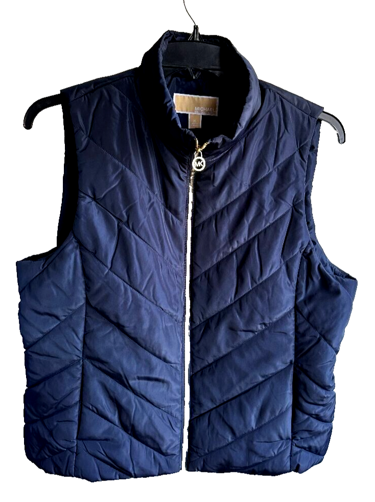 NWT $125 Michael Kors Midnightblue Full Zip Puffer Vest Size XL | eBay NWT $125 Michael Kors Midnightblue Full Zip Puffer Vest Size XL | eBay