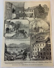 Gravure magazine 1887 ~ SCÈNES DE LA VIE DE THOMAS CARLYLE