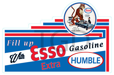 Esso Extra Laser Cut Metal Sign 20 Gauge Steel