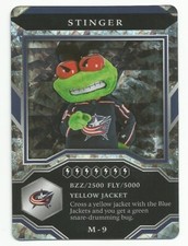 2021-22 UD MVP Hockey STINGER Mascots NHL Sparkle Parallel SP #M-9 BLUE JACKETS 