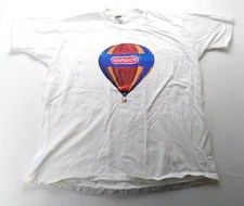 VTG CONOCO BALLOON T SHIRT MEN'S XL WHITE FRUIT OF THE LOOM TAG SHORT SLEEVE