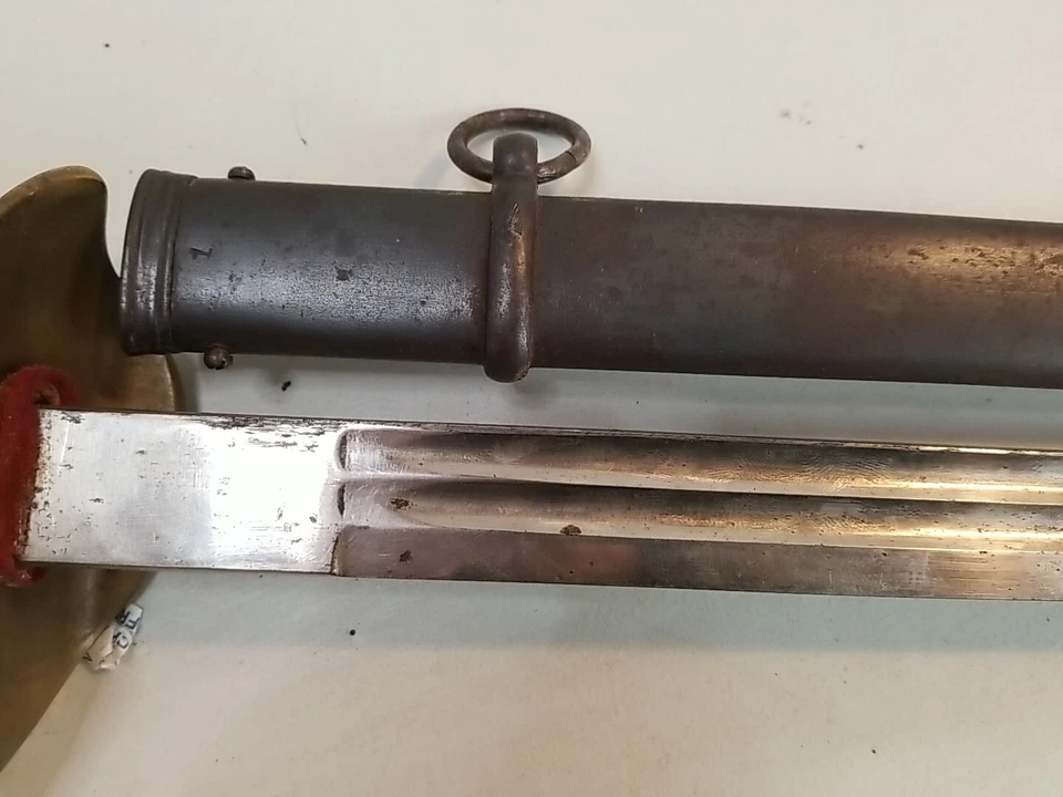 Espada de oficiales de infantería prusianos alemanes de la Primera Guerra Mundial M1889 con vaina - Horster Solingen Foto 2 de 4