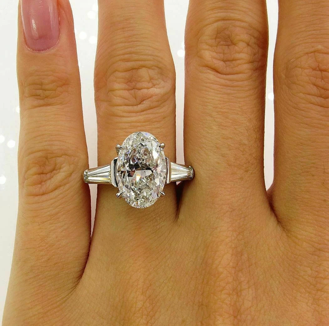 Oval baguette ring deals