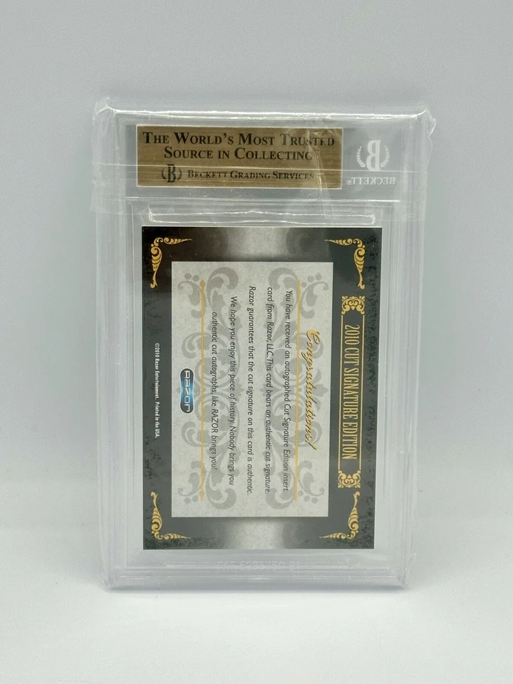 Razor Leaf Cut Signature Edition Don King 2010 automático verdadero 1/1 ¡Muy raro! Boxeo! Foto 2 de 4