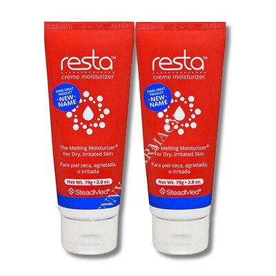 Resta Creme 2.8 Oz Purse Size Tube  New Inventory  2 Pack