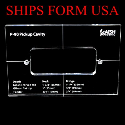 New Acrylic Pickup Routing Template Pickup Templates for P-90 Pickup Body Rout