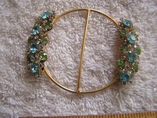 Vintage Rhinestone Belt Buckle