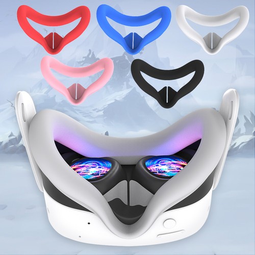 Silicone Face Cushion Anti-Dirty Mask Face Pad for Meta Quest 3S VR Accessories