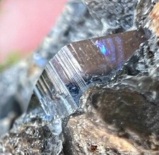 45 Gram Blue Shaded Anatase Crystals On Matrix from Baluchistan Pakistan