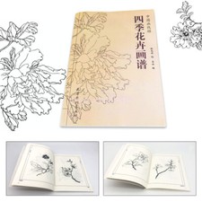 Sketching Art Design Line Sheet Reference Tattoo Flash Book Four Seasons Flower