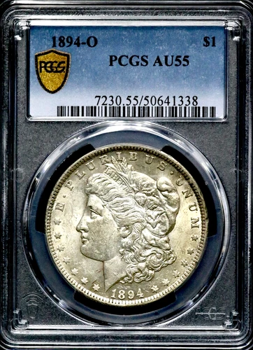 1894-O Morgan Silver One $1 Dollar - PCGS AU55 - New Orleans  CC582