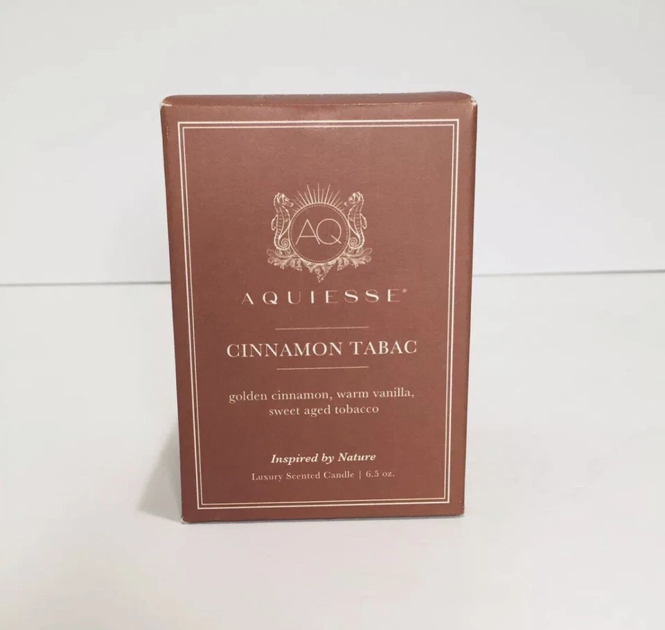 Aquiesse корица табак свеча 6,5 унций 40 часов время горения роскошный аромат соевый воск - Изображение 2 из 3