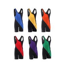 Matman Wrestling Singlet Men's Chest Sweep Weightlifting Singlet Nylon Spandex