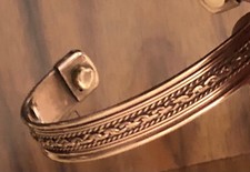 Copper Magnetic Bracelet Arthritis Pain Healing Cuff Bangle Ancient Therapy