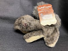 Vintage Folkmanis Furry Folk Plush Hand Puppet Bushy Tail Brown Gray Squirrel