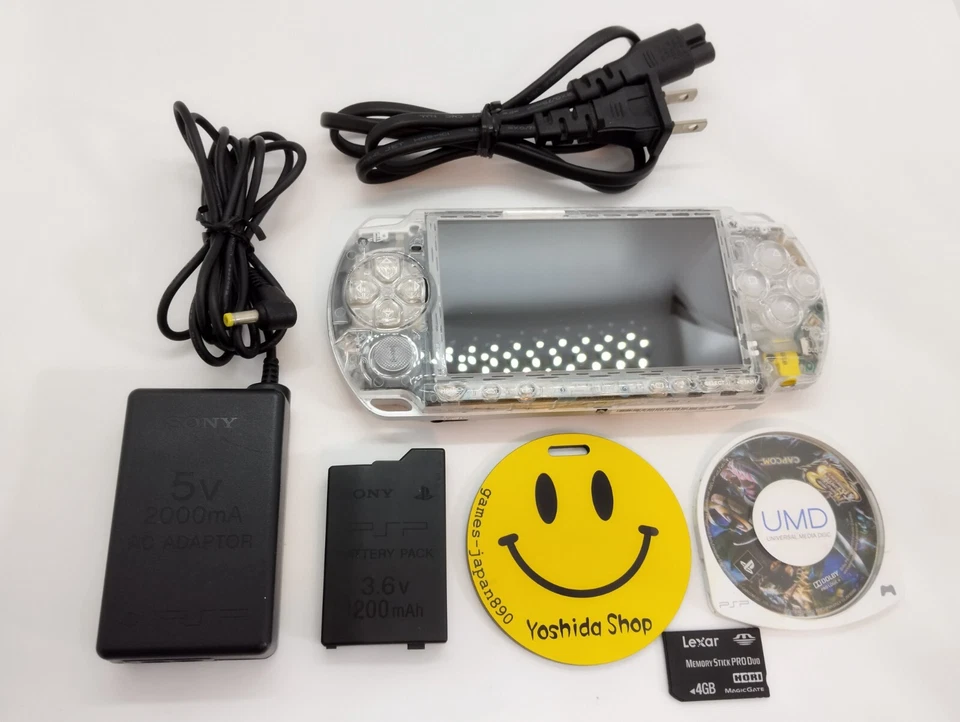 Sony PSP 2000 System w/Charger  Clear color Region Free  Import Custom w/Battery - Image 2 of 4