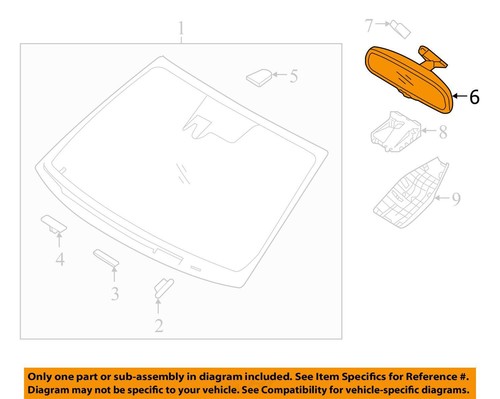 2011-2020 Hyundai Elantra Rear View Mirror Without Telematics US Built - Picture 3 of 14
