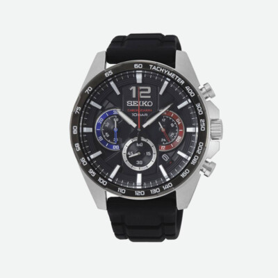 SEIKO Sport  SSB347P1 Chronograph Chrono Tachymeter Herren Edelstahl Uhr neu