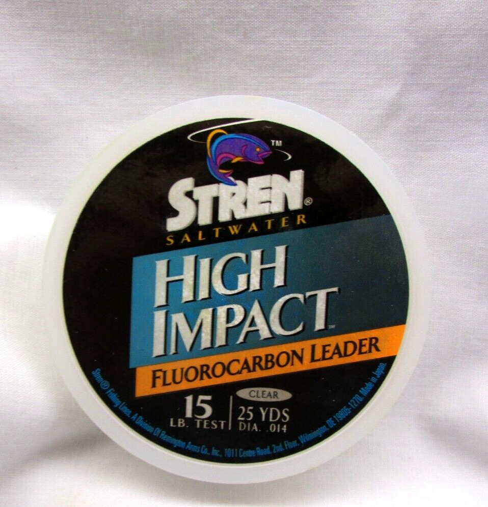 High Impact Fluorocarbon Leader Line Clear 15lb, 25 yds STREN