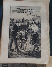 Altes Plakat Waffenrad Steyr. TOP Sammlung