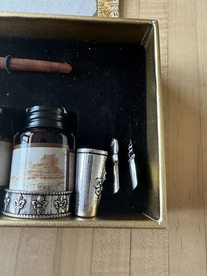 Juego de bolígrafos de caligrafía vidrio madera inmersión colección de escritura GC-OTROS (sello roto 1) Foto 3 de 4