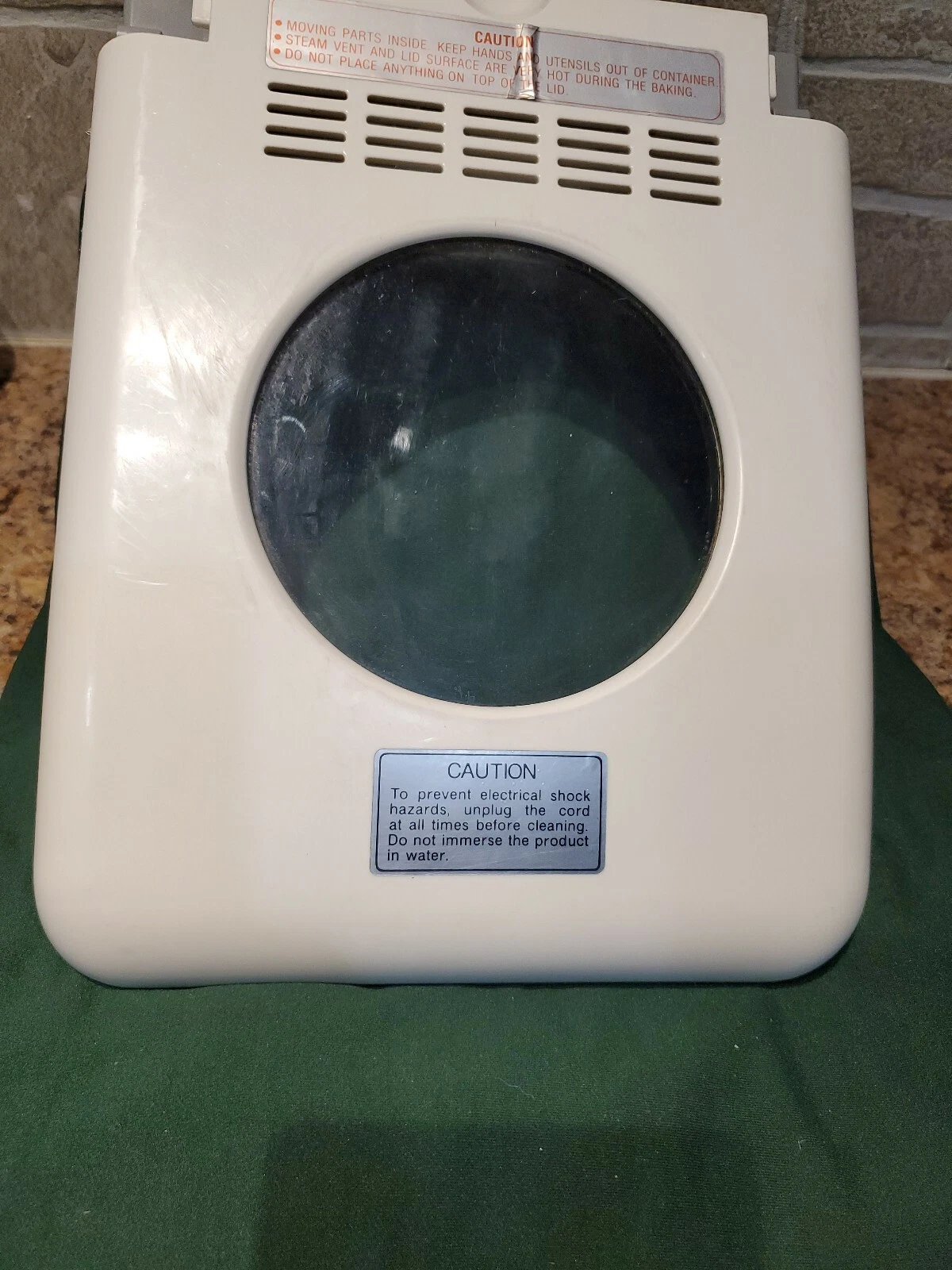 Zojirushi Bread Machine BBCC S15A Replacement Lid Top Door and seal. OEM