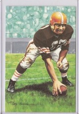 Rare 1990 Frank Gatski "Artist Proof" Goal Line Art Postcard - Unsigned