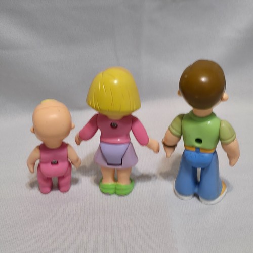 Fisher Price My First Dollhouse Dolls People Mom Dad Baby Figures - Picture 2 of 2