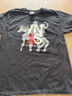 INXS Suicide Blonde Album Concert T Shirt GIANT Men s L 90s Rock Band
