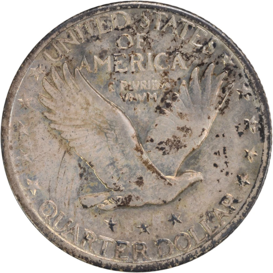 1920-D Standing Liberty Silver Quarter EF Uncertified #130 - Image 2 of 2
