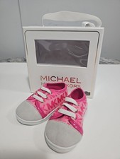 Michael Kors Hot Pink Infant Shoes Size 1 6week-3month Baby Shoes Brand New Box