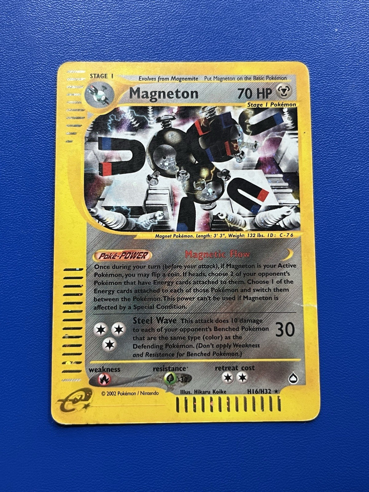 Pokémon Magneton H16/H32 Aquapolis Holo Rare Stage 1 70 HP Nintendo Card