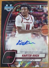 2024-25 Bowman U Chrome - Karter Knox 1st #41 Prospect Auto Black Wave Refractor