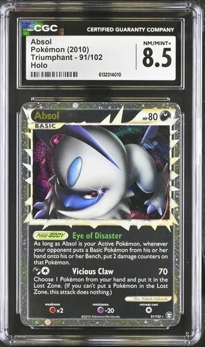 Absol Prime 91/102 Holo Ultra Rare Triumphant CGC 8.5