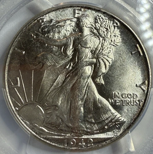 1942 Walking Liberty Half Dollar PCGS MS63 Exact Coin Imaged