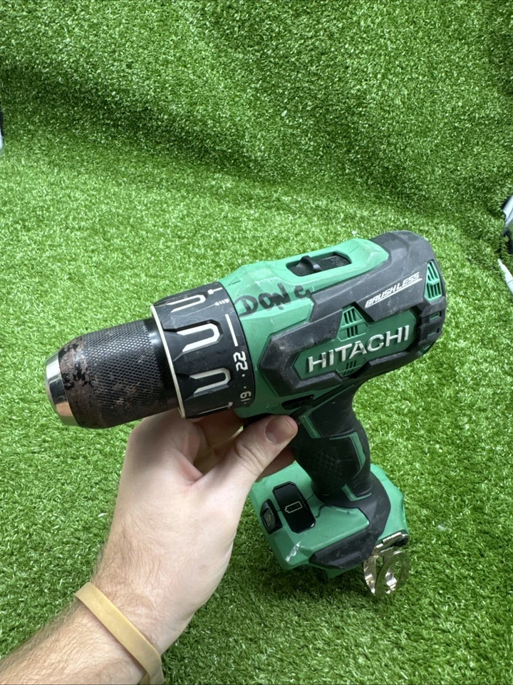 Taladro percutor Hitachi 18V HPT sin escobillas 1/2” mandril DV18DBFL2.     5 Foto 2 de 4