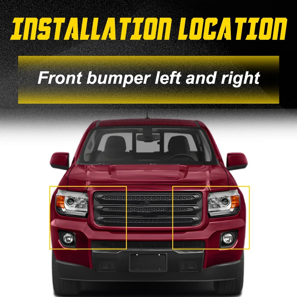 Soportes de relleno de soporte de parachoques delantero para Chevrolet Colorado GMC Canyon 2015-2020 Foto 3 de 4