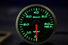 Working Defi Link Meter 52mm Fuel Pressure Gauge Black Sensor Set Jdm Fs Rare