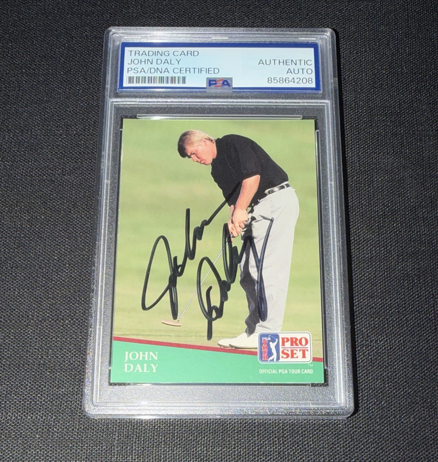 John Daly Signed 1991 Pro Set Rookie Card PSA Auto Bold Golf Legend