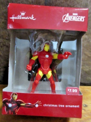 Hallmark Marvel Avengers Comics IRON MAN Christmas Tree Holiday Ornament MIB