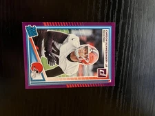 2025 Donruss - Rated Rookie Carson Schwesinger #392 Purple Press Proof 