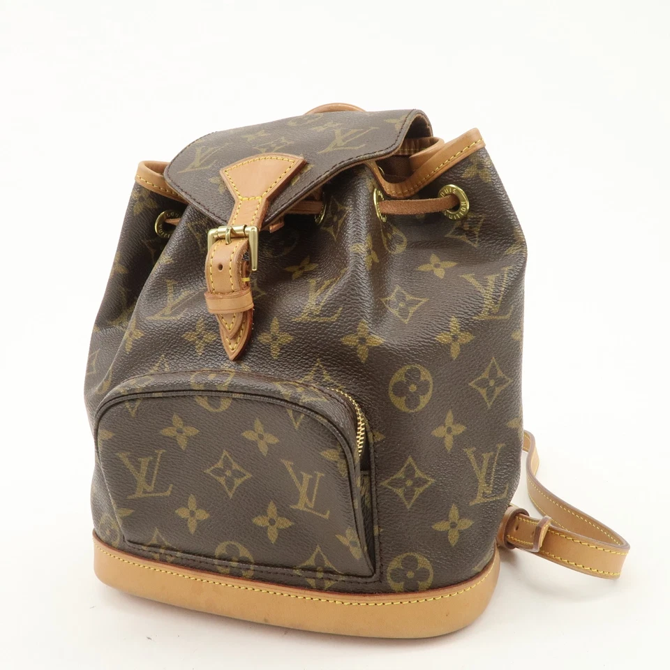 Auténtica Mochila Louis Vuitton Monograma Mini Montsouris Marrón M51137 Usada Envío Gratis Foto 3 de 4