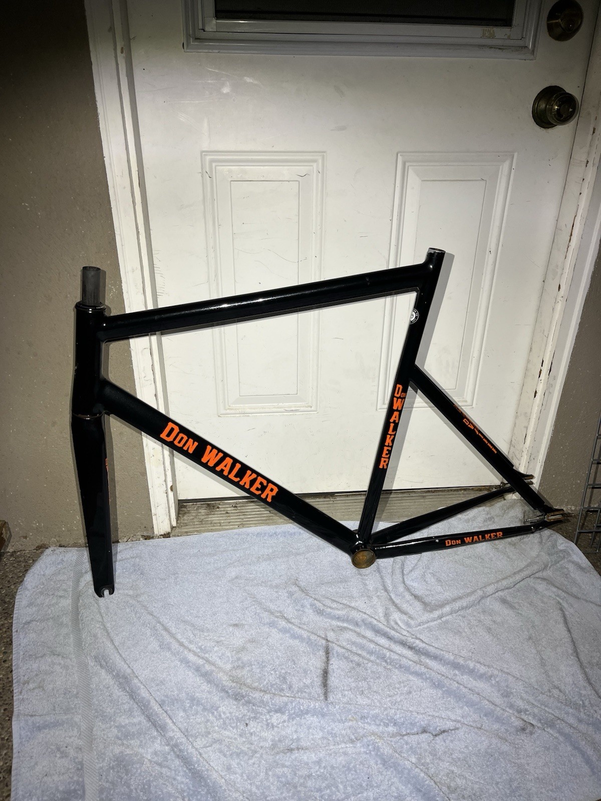 Don Walker Signature Track Frame XL UCI Approved Fillet Brazed Steel Carbon Fork