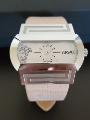 Versace Hippodrome PSQ99 Swiss Ladies Quartz Watch  Mother-of-Pearl Dial