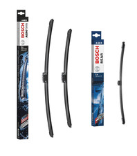 Set spazzole tergicristallo anteriore + posteriore BMW X2 2018 in poi BOSCH A495S A332H