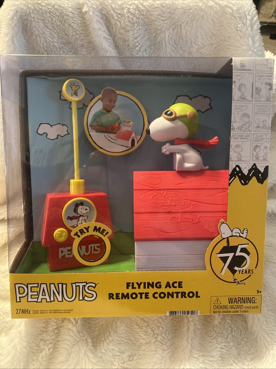 NEW Peanuts 75 Years Snoopy Flying Ace Remote Control Toy Dog