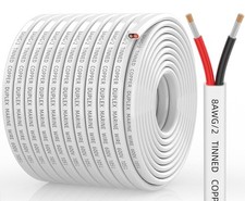 12 Gauge Marine Wire, 12/2 Duplex Marine Grade Cable, IP68 Waterproof/Oxygen-Fre